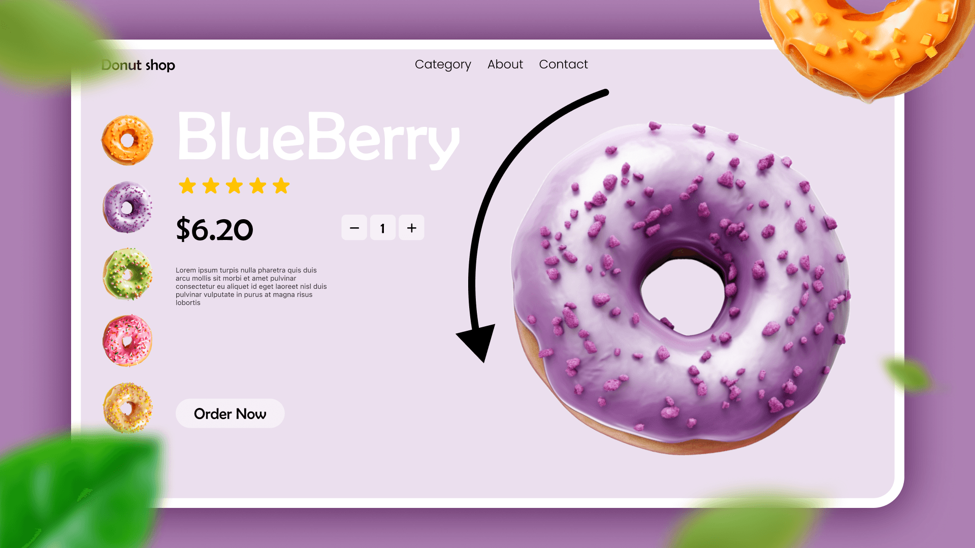 Donut Website Ui Design