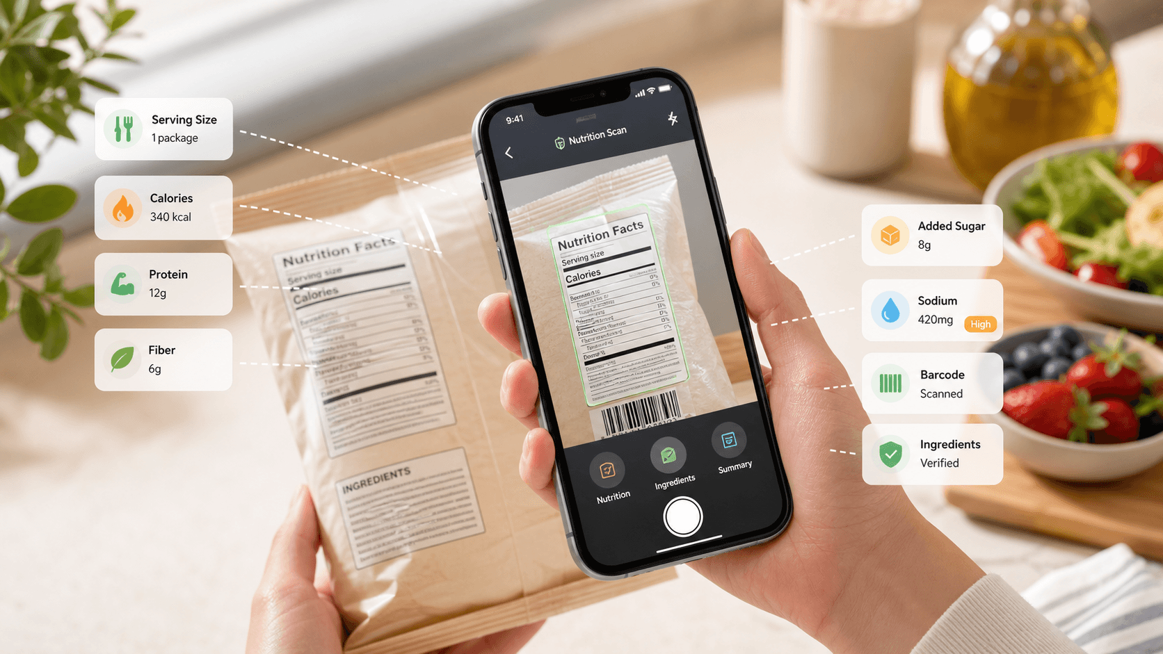 Free AI Food Scanner App: Scan, Check, Log