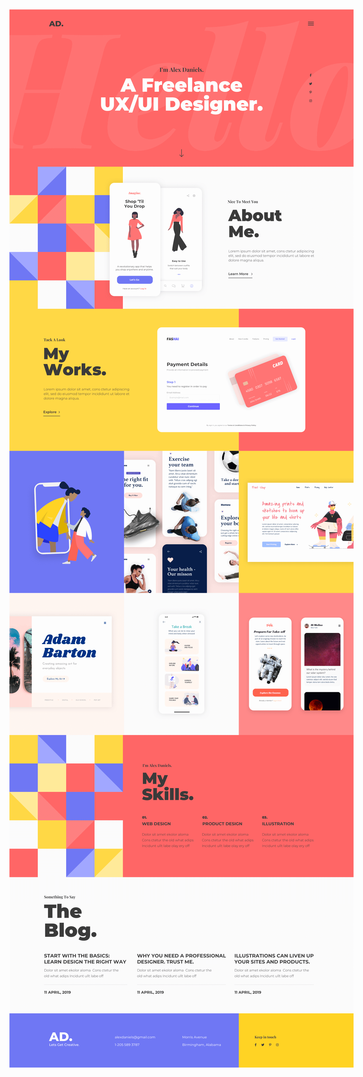 UX/UI Designer Portfolio Website Kit