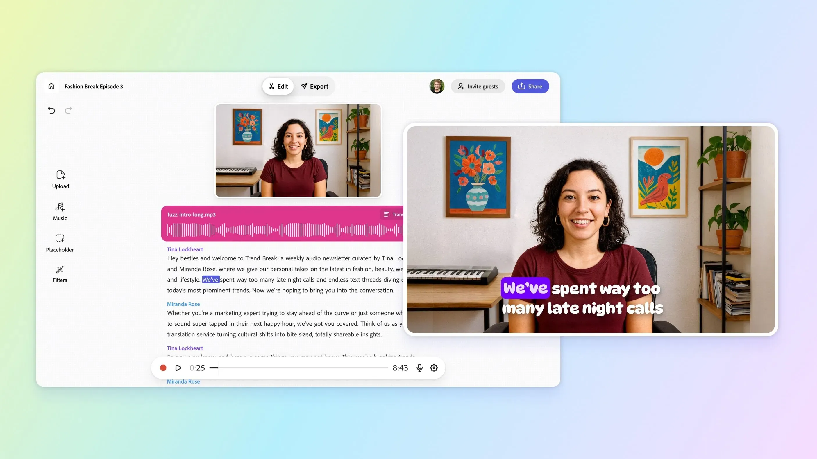 What's new in Adobe Podcast?