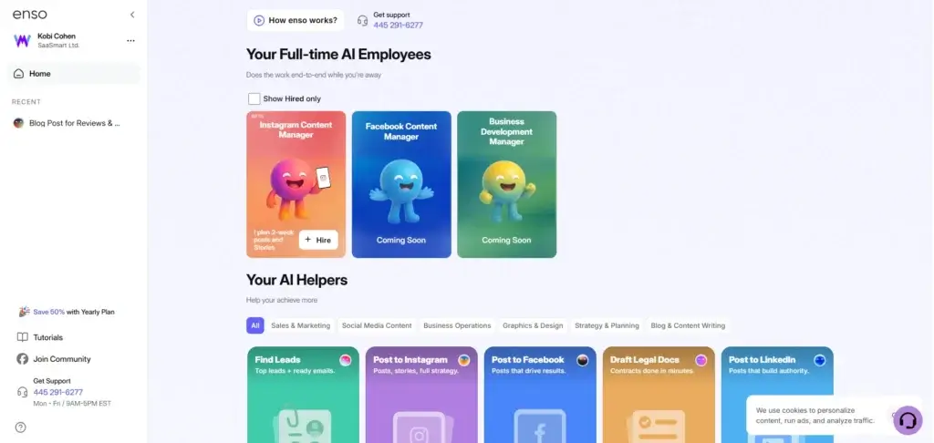 Enso Review - AI Agents for Lead Gen & Business Automation