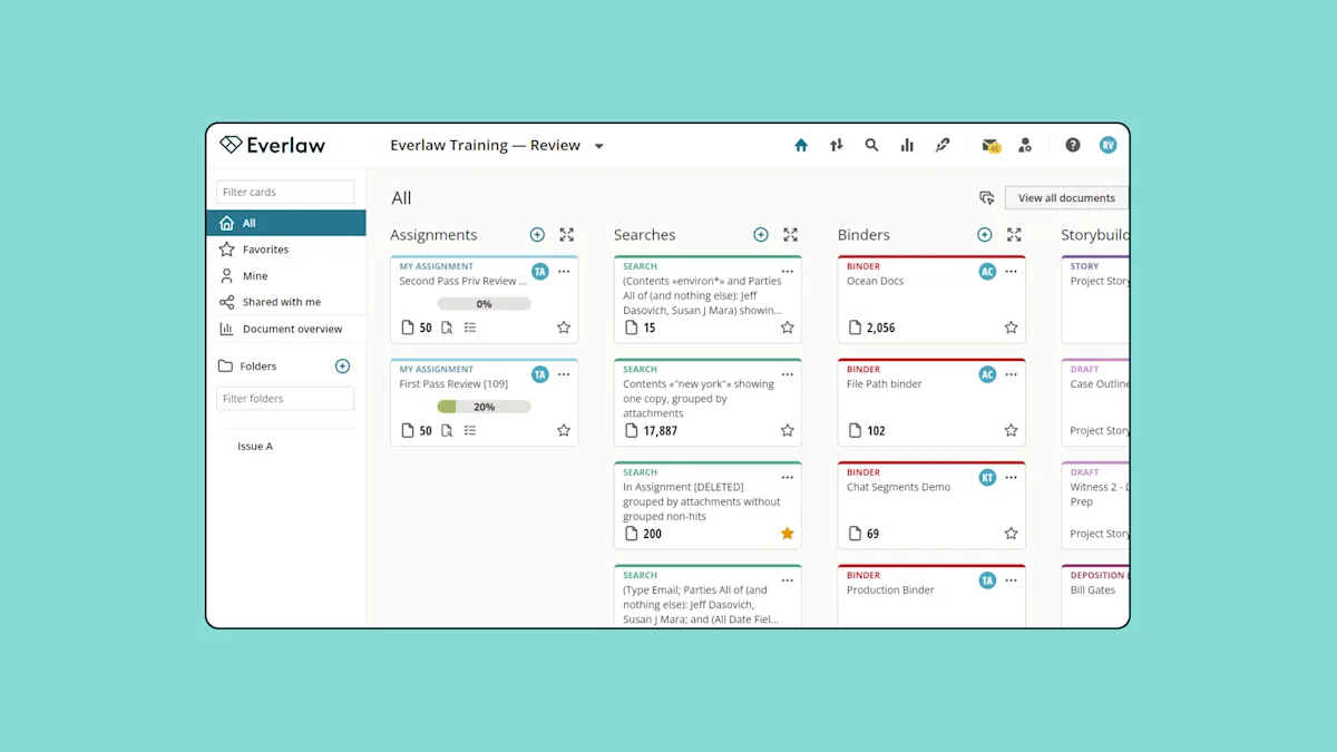 Everlaw New User Page