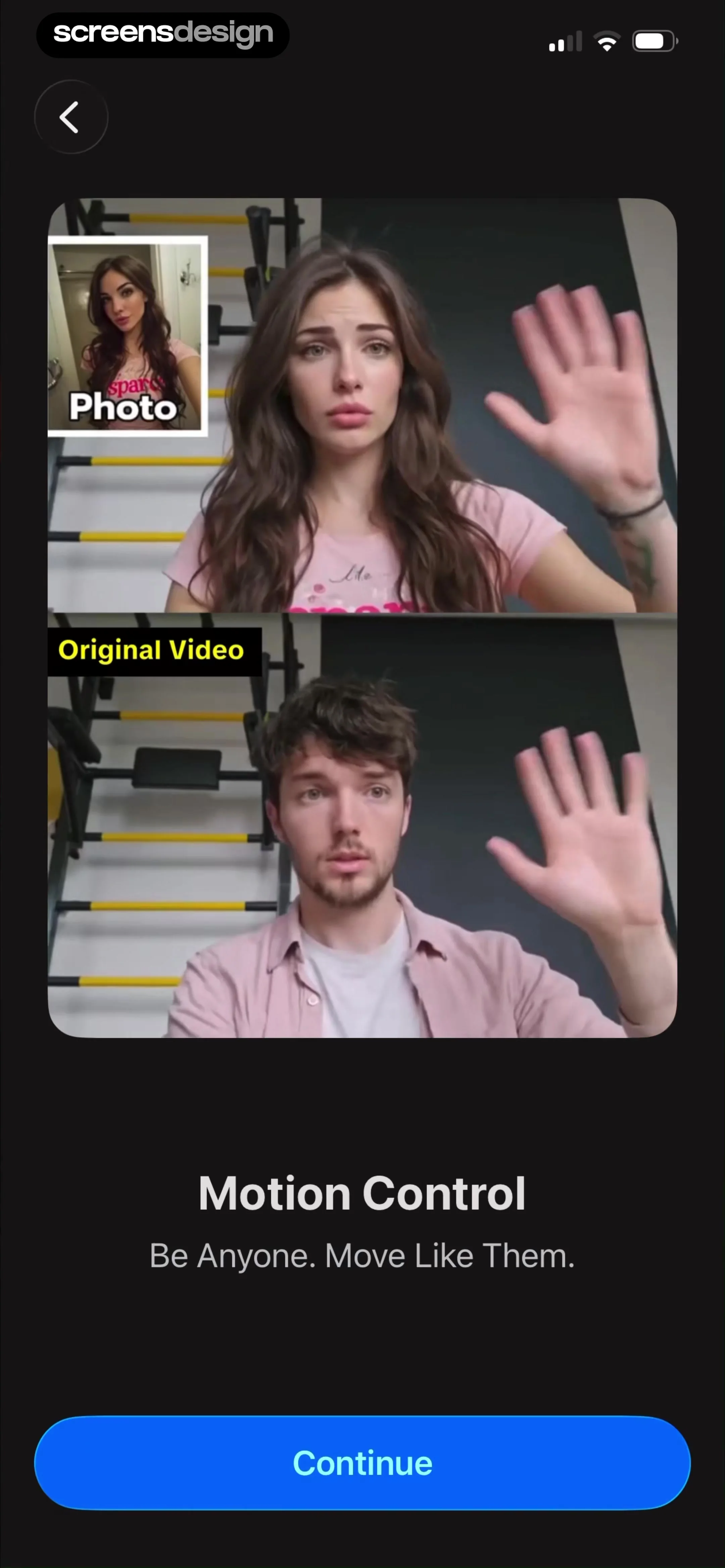 FaceAi: Face Swap Any Video UI Breakdown