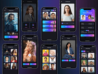Browse thousands of Face Swap UI images for design inspiration