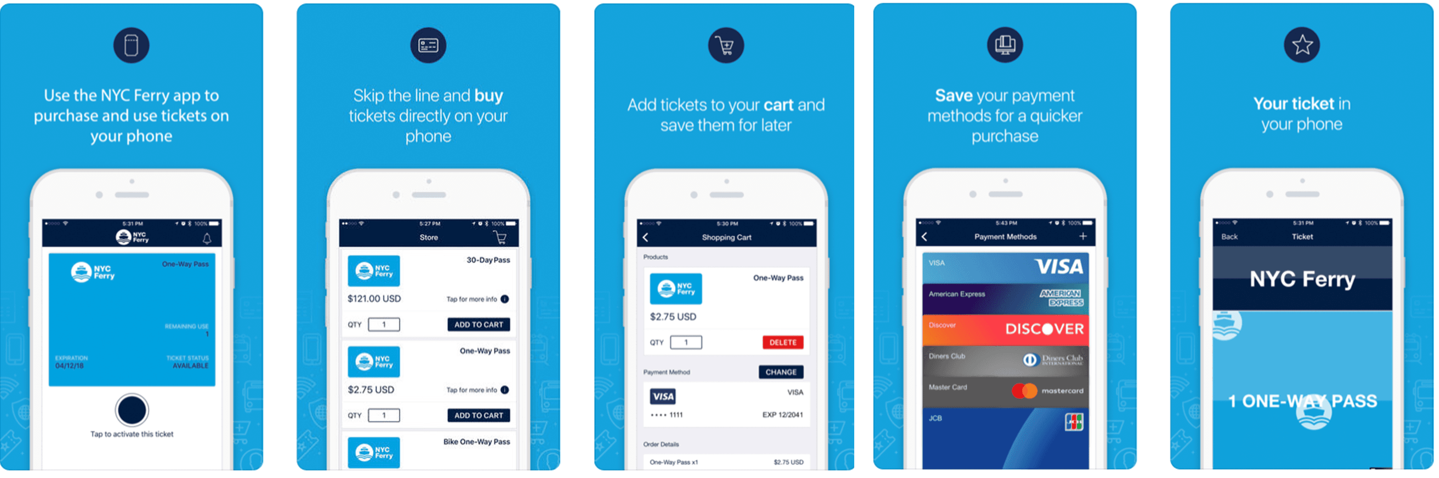 Design Critique: NYC Ferry Mobile App