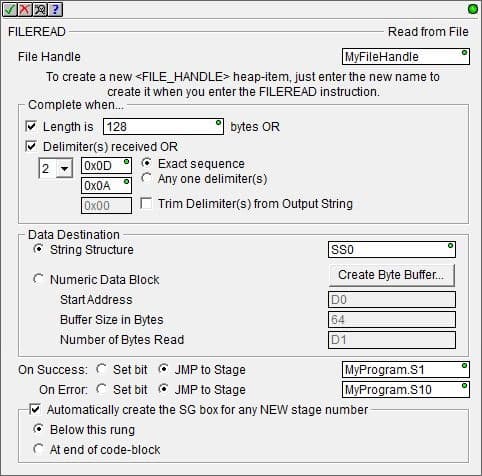 FILEREAD - Read from File