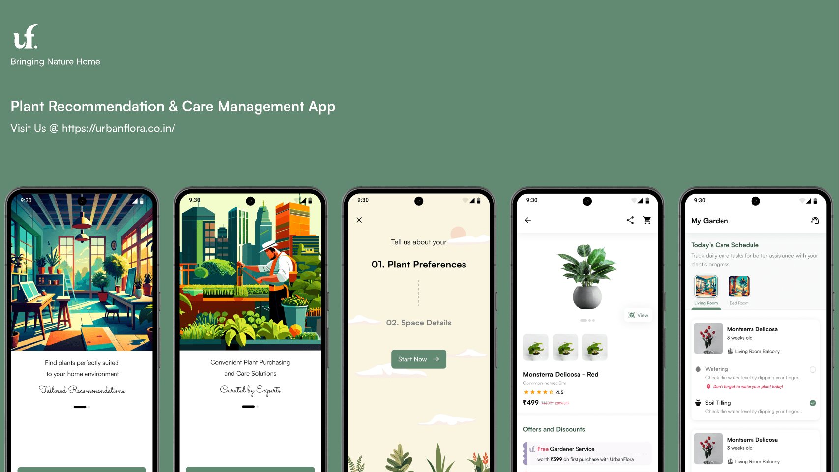 Urban Flora - App UI Library