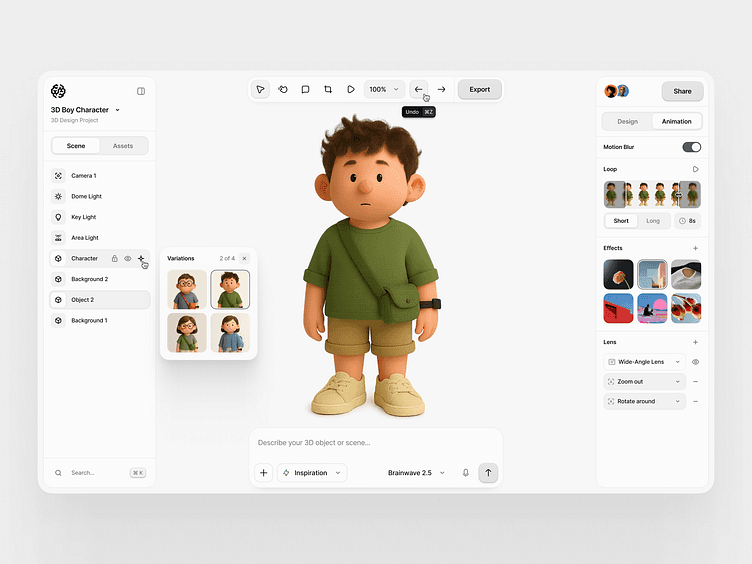 Brainwave 2.0: AI-Powered 3D UI Kit by Tran Mau Tri Tam ✪ for UI8 on Dribbble