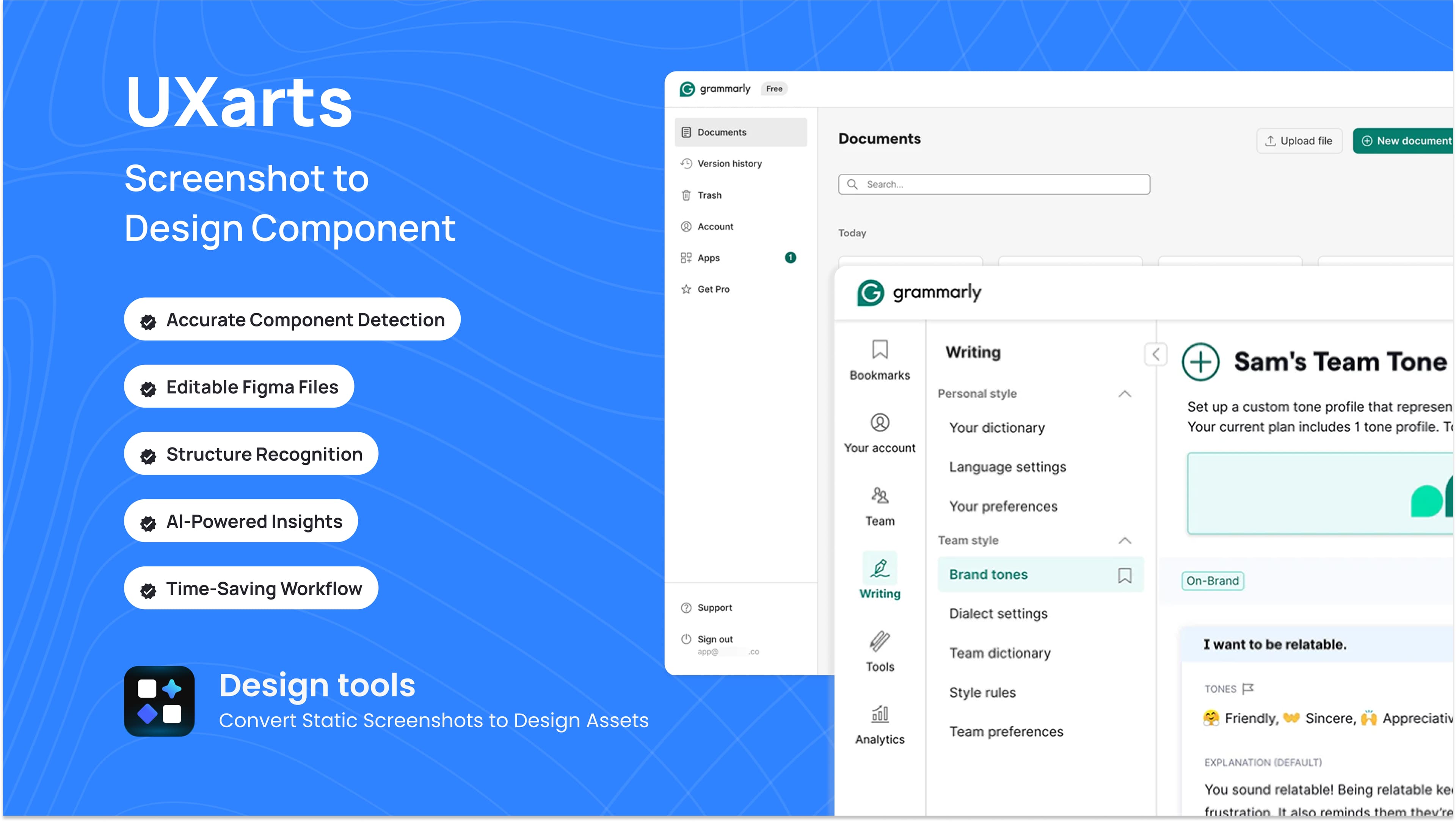 Grammarly UI Screens