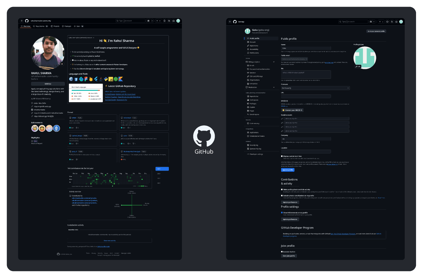 GitHub UI