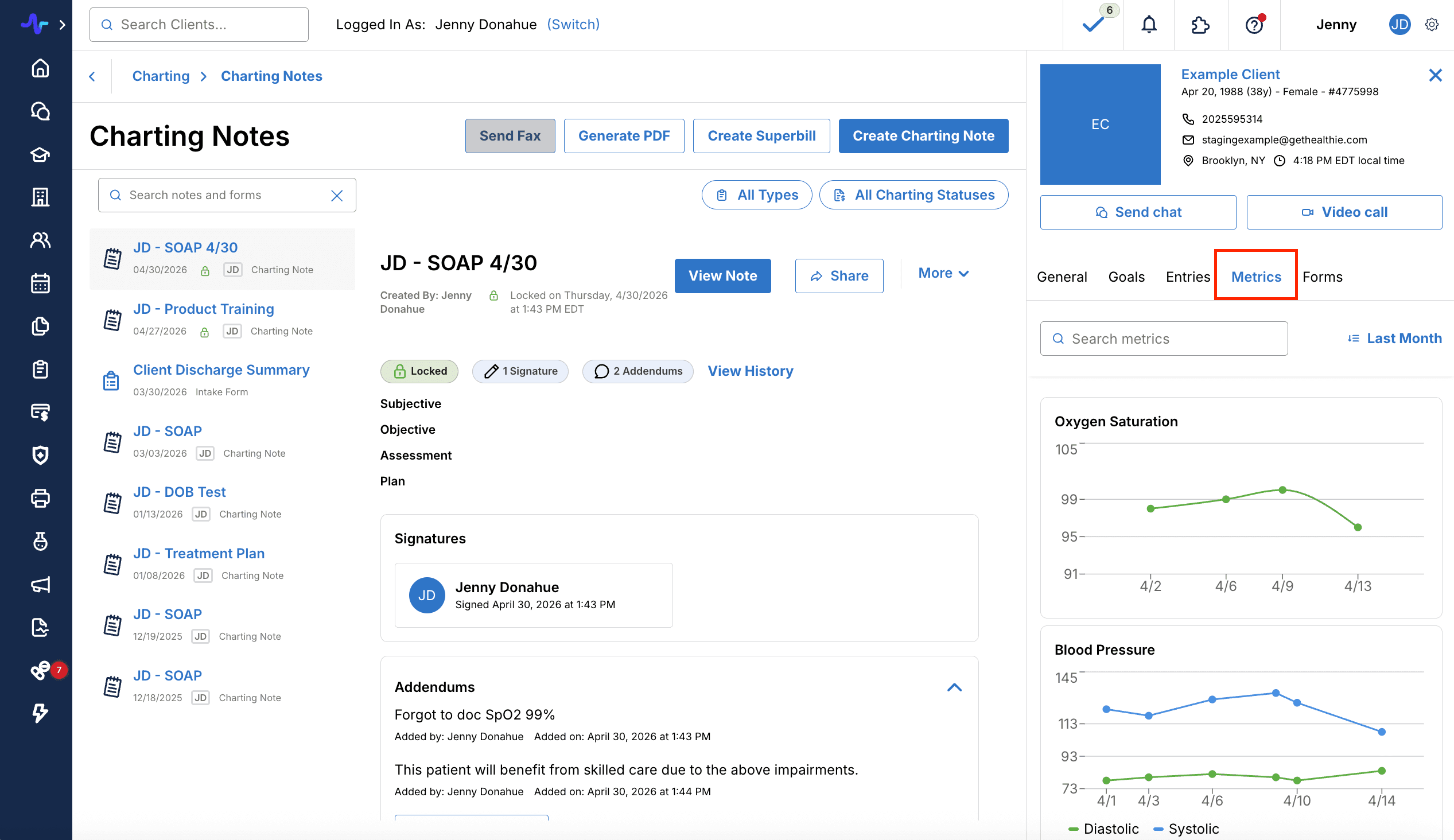 Manage Client Metrics