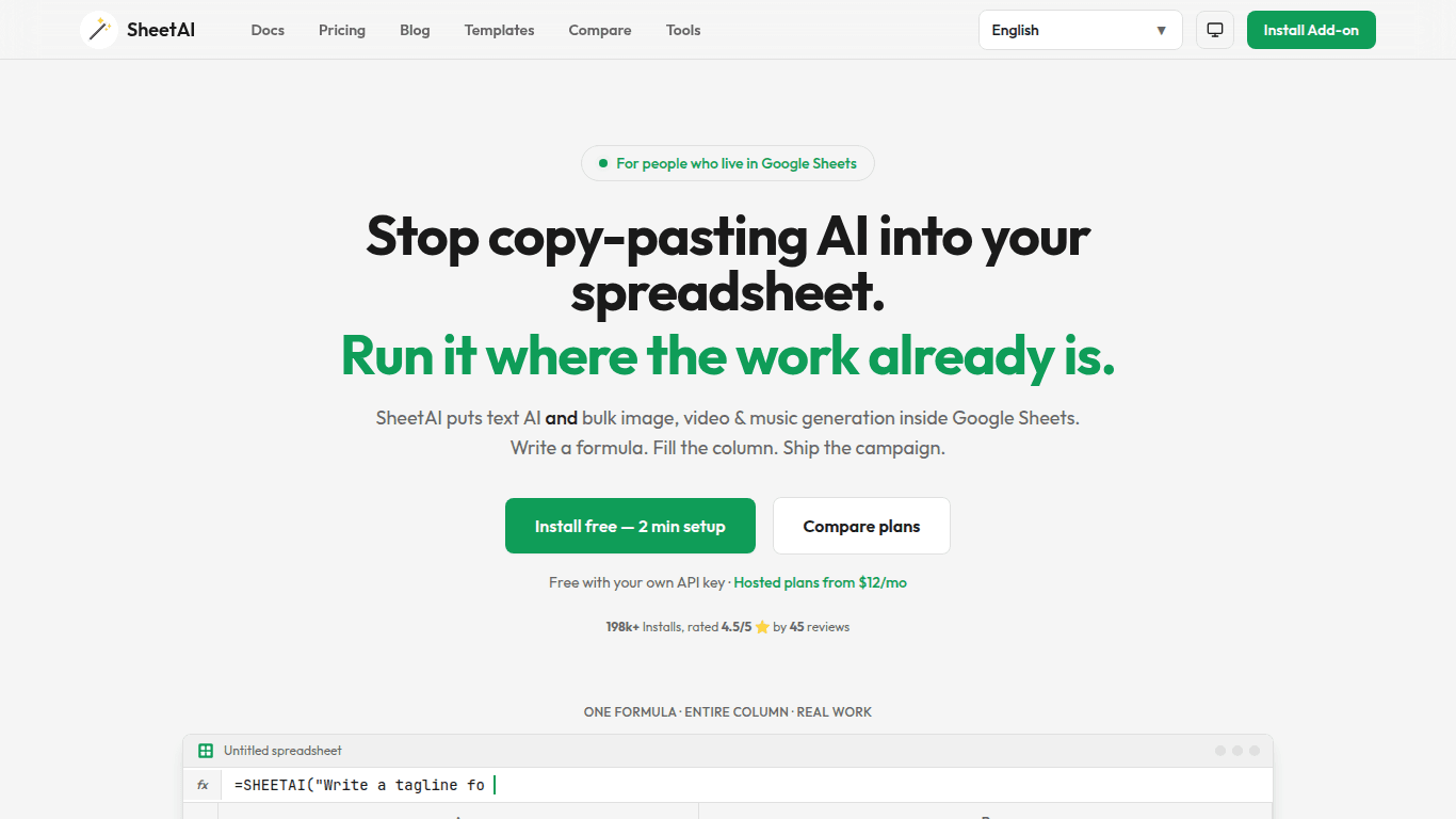 Sheet AI vs Alkanzo Comparison of AI tools