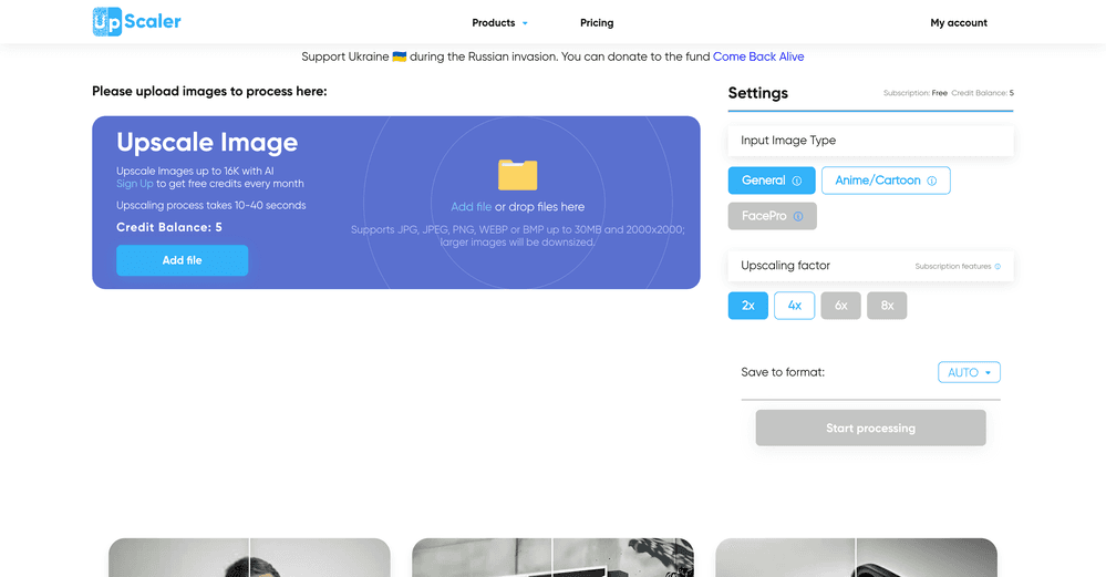 Image upscaler