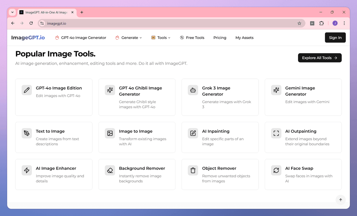 ImageGPT Features, Pricing, and Alternatives
