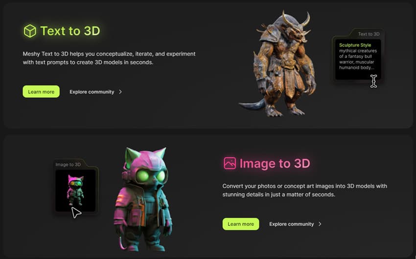 Best 3D AI Model Generators for Instant 3D Art from Photos/Texts