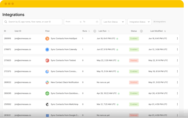 Embed 300+ integrations in your app in minutes