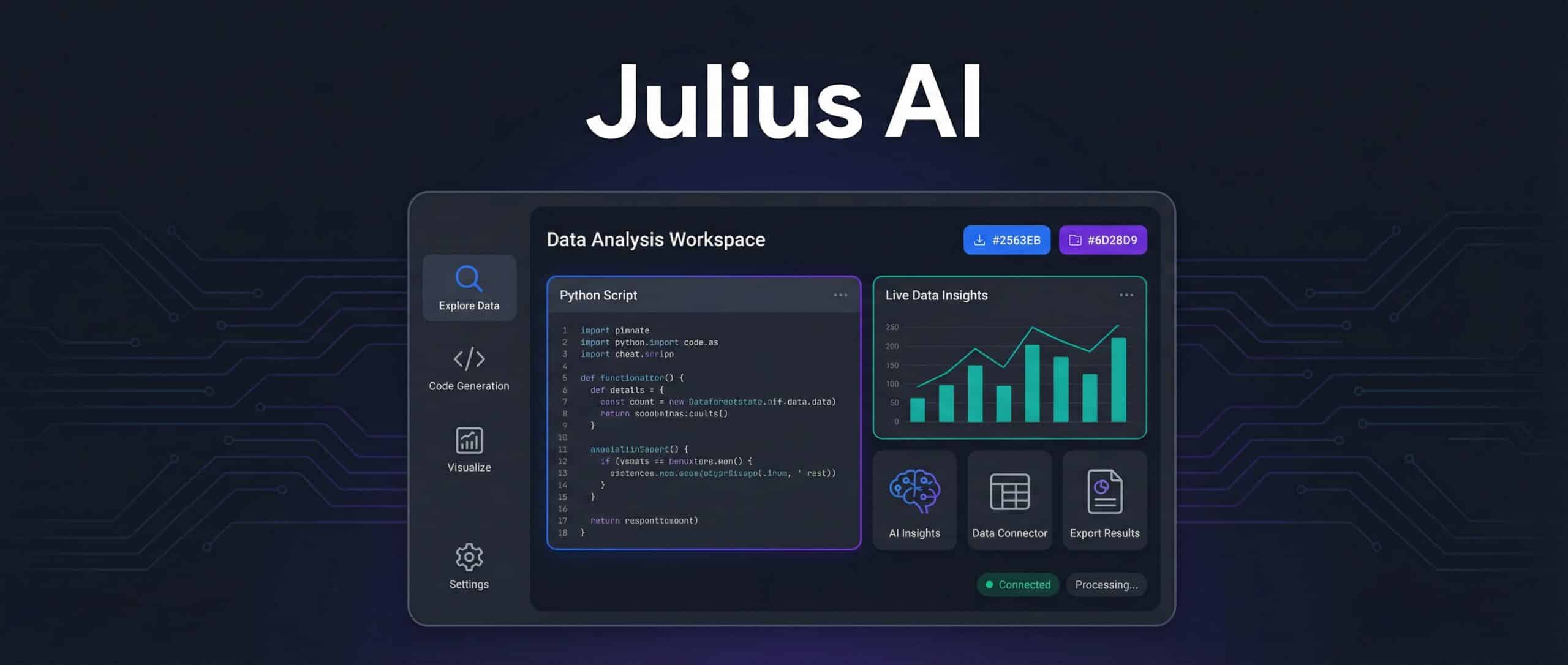 Julius AI: Analyze your data by asking a simple question
