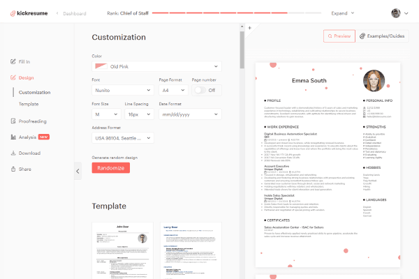 Kickresume