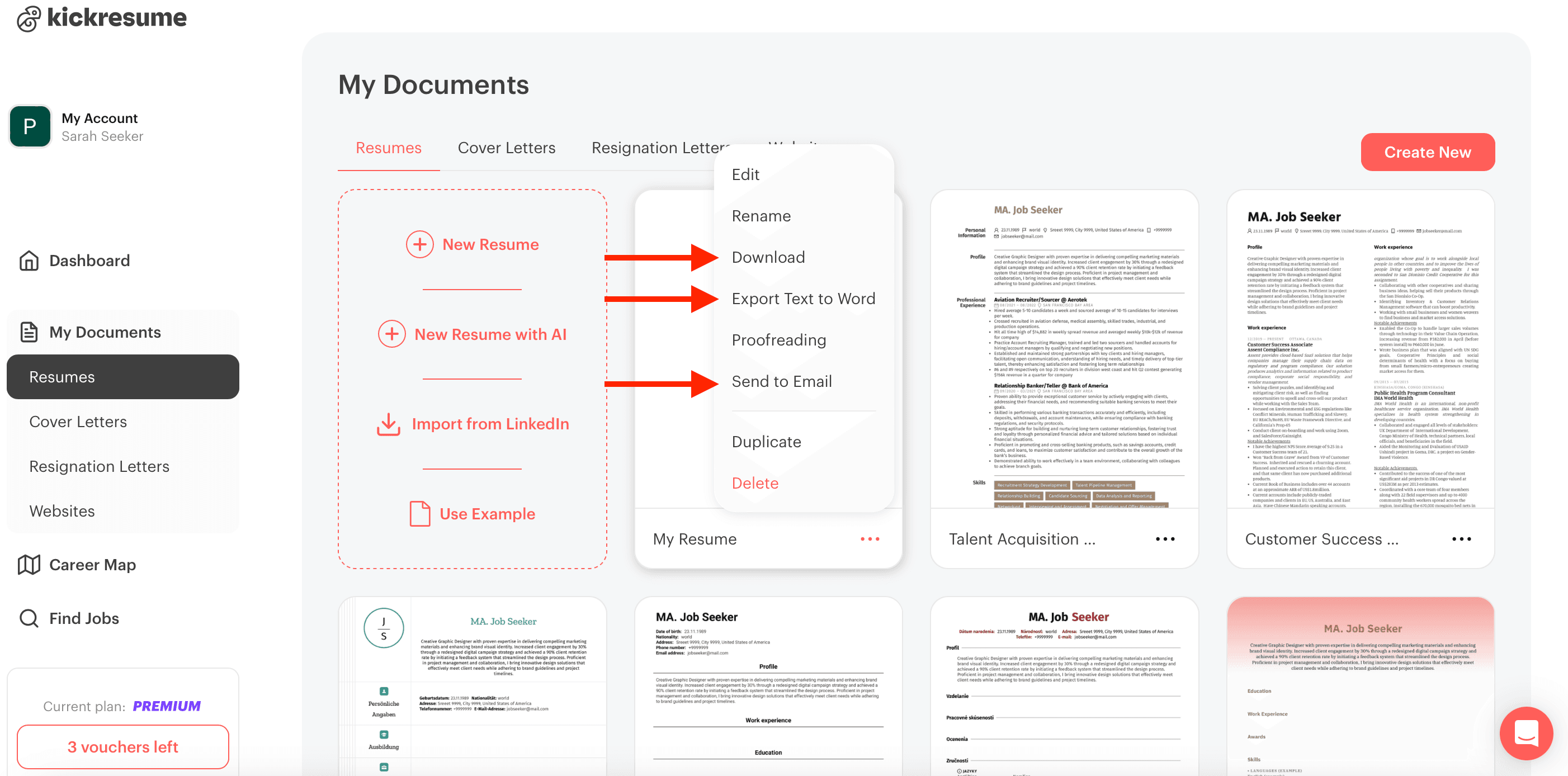 Answers to your frequently asked questions about Kickresume.