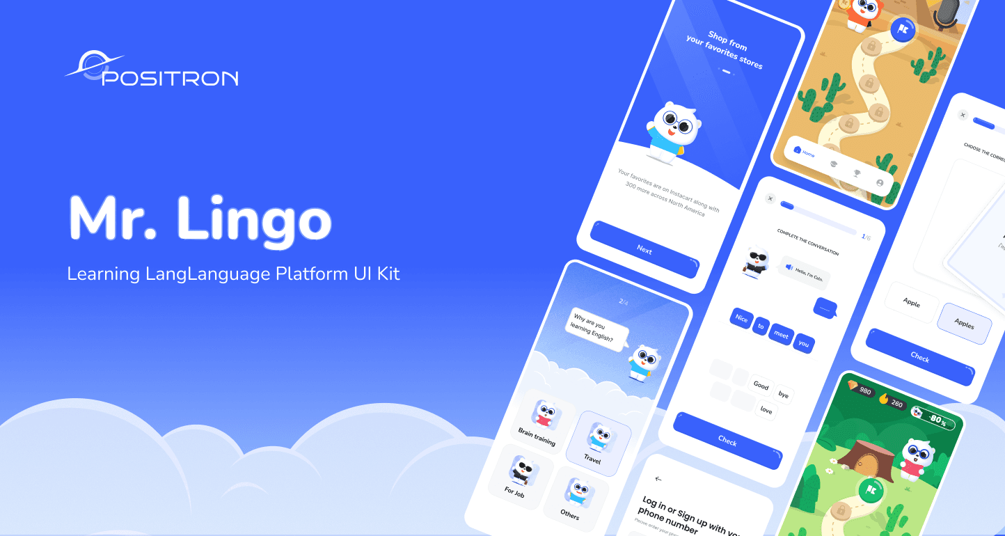 Mr.Lingo - Language Learning App UI Kit