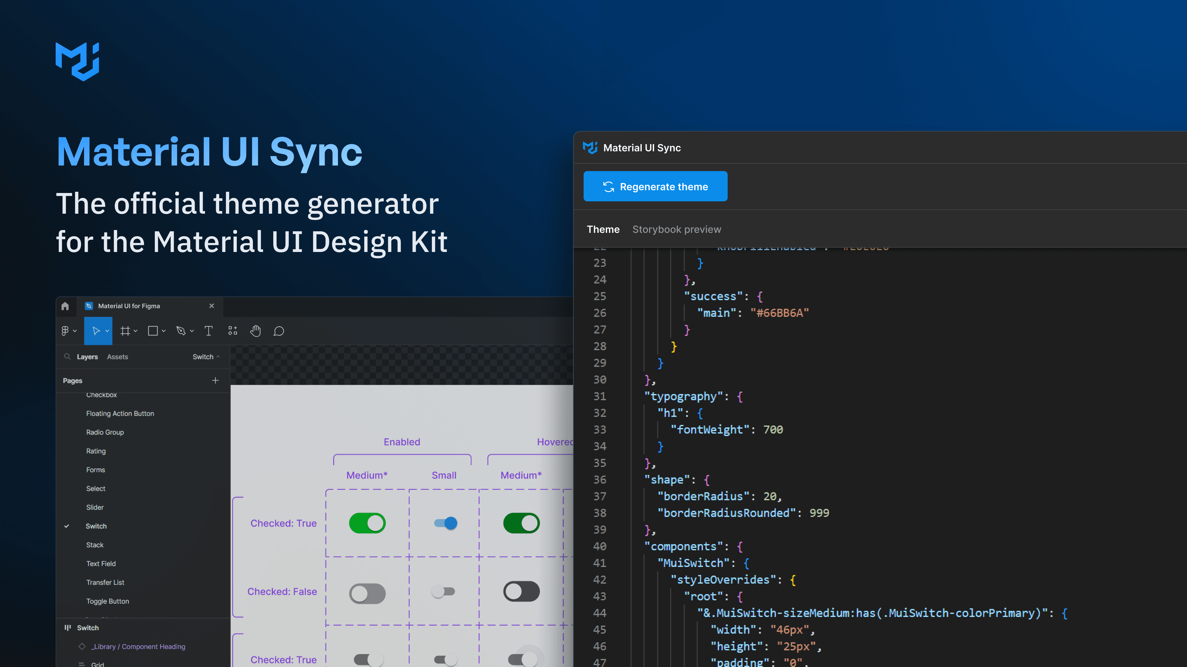 Material UI Sync