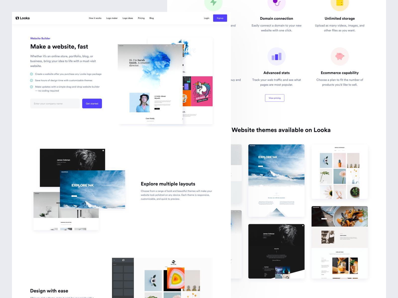 Looka - Website builder by Jose Bento for Looka on Dribbble