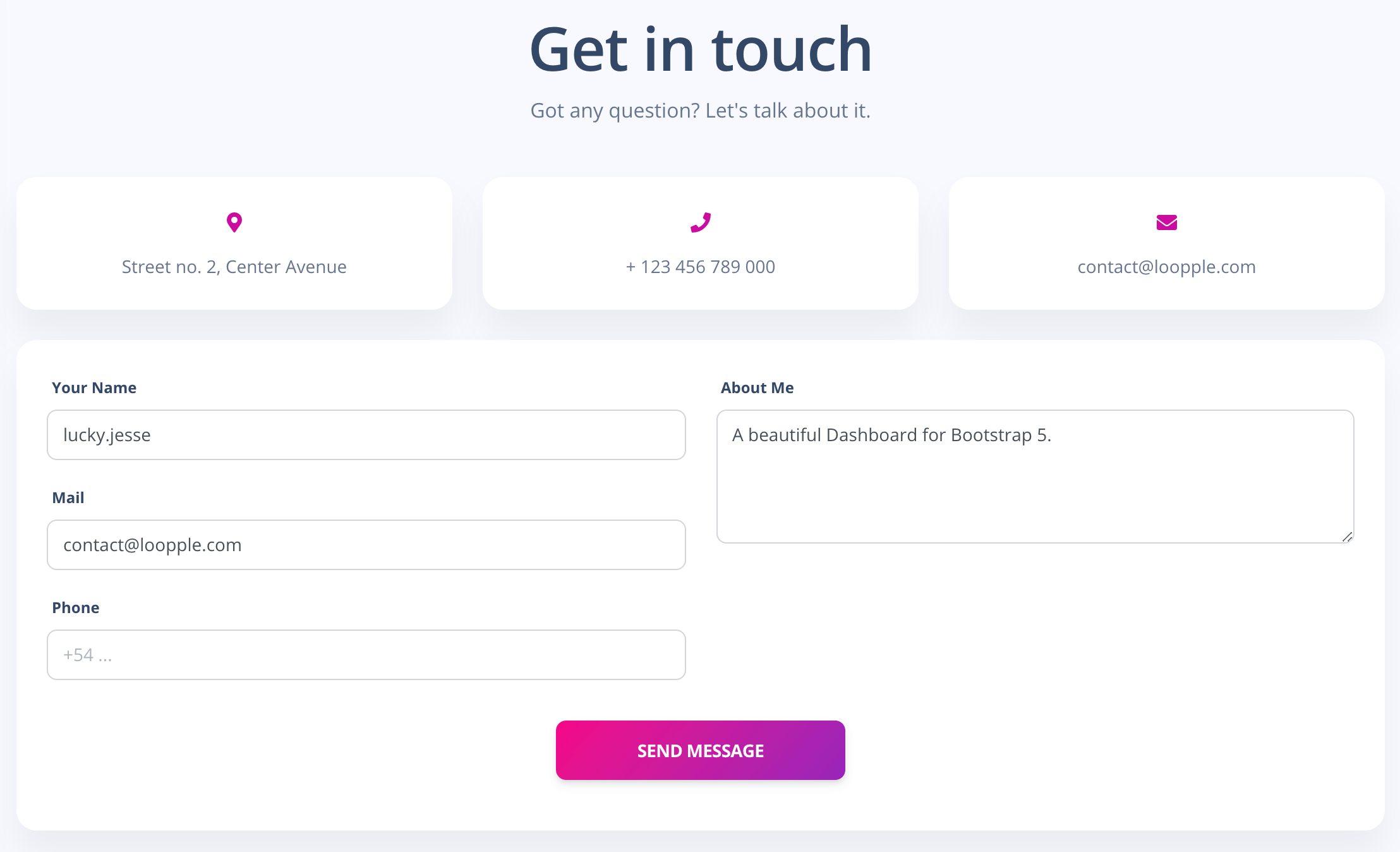 Loopple - Drag and drop dashboard builder