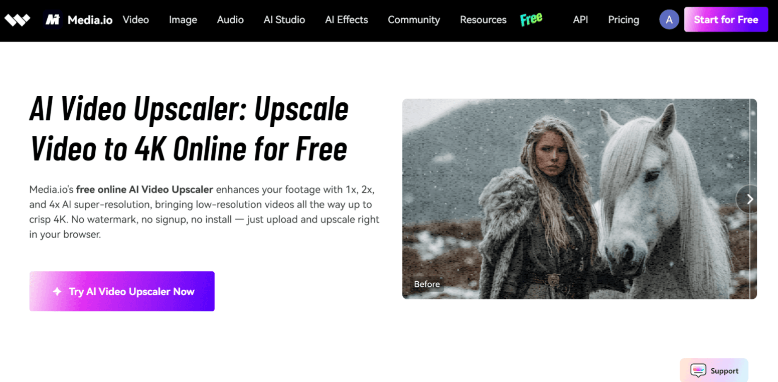 Media.io AI Video Upscaler Review: Features, Limits & Pricing