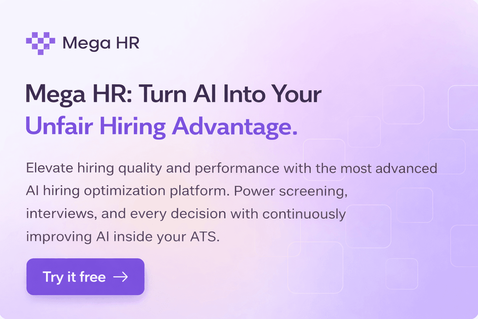 Mega HR: Add AI superpowers to your ATS.