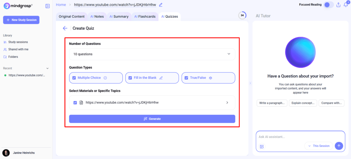Mindgrasp AI Review: Turn Notes into Study Tools Instantly