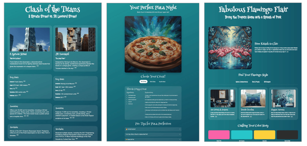Generative UI: A rich, custom, visual interactive user experience for any prompt