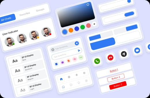 Chat UI Kits - Chat UI Design Interface Android & iOS App