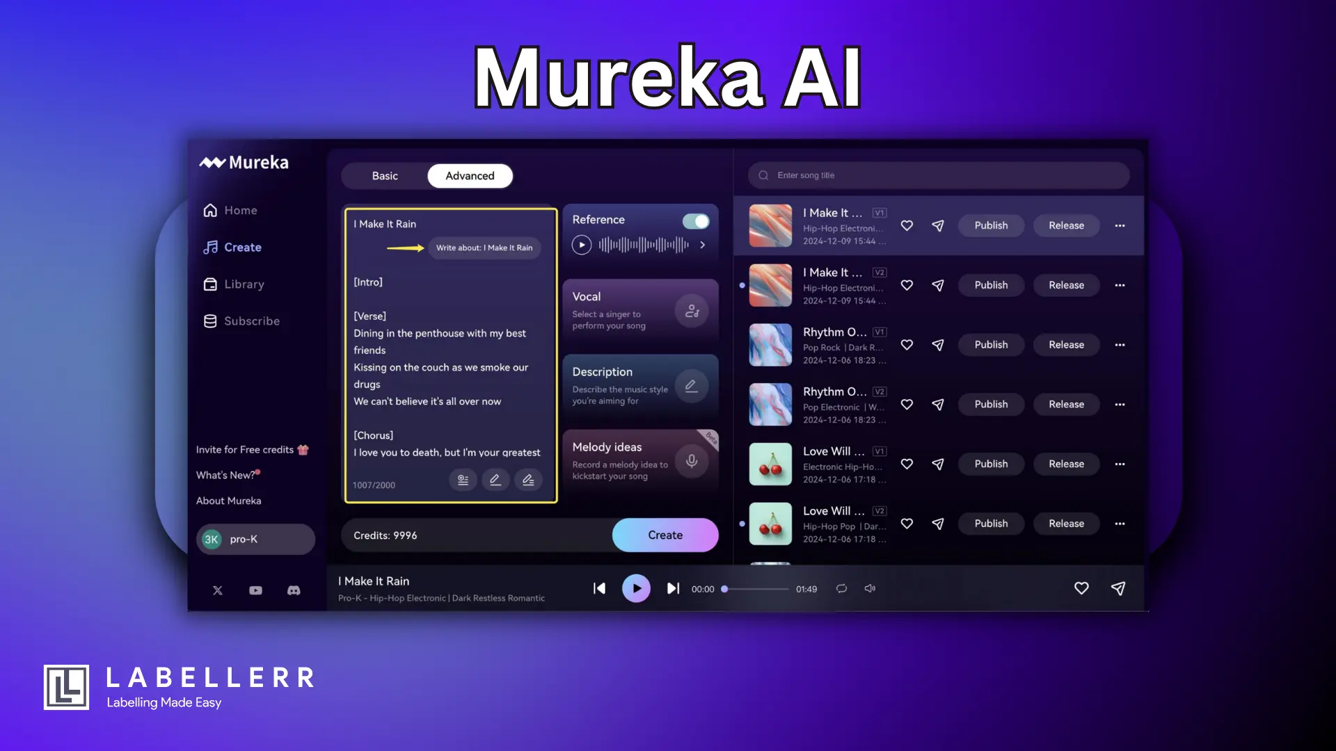 Generating Music and Songs Using Mureka AI
