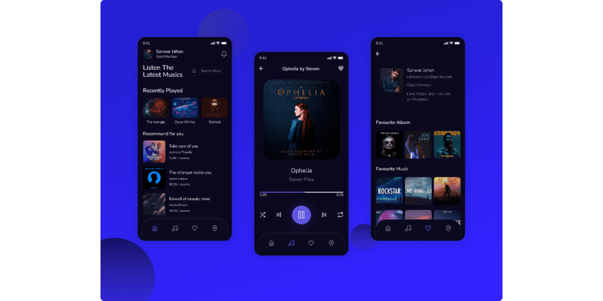 Music App Design