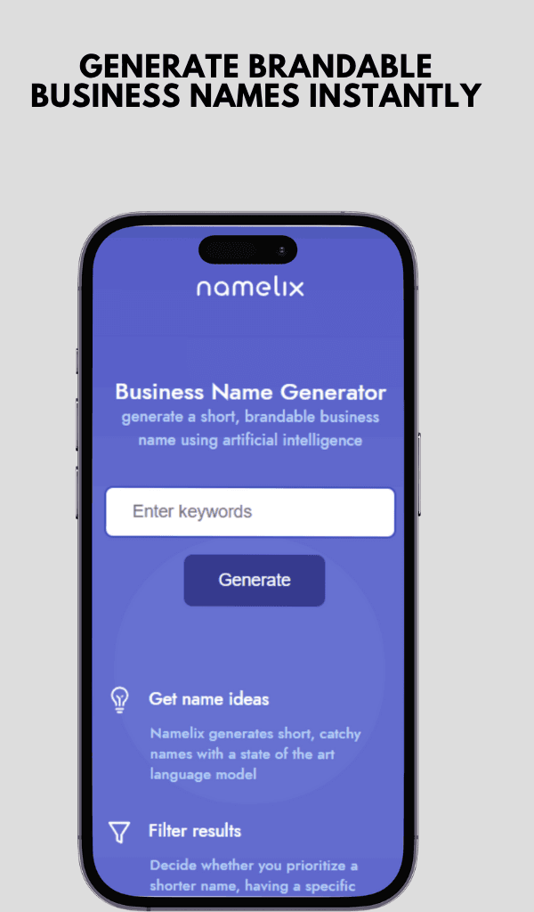 Namelix - Business Name Generators