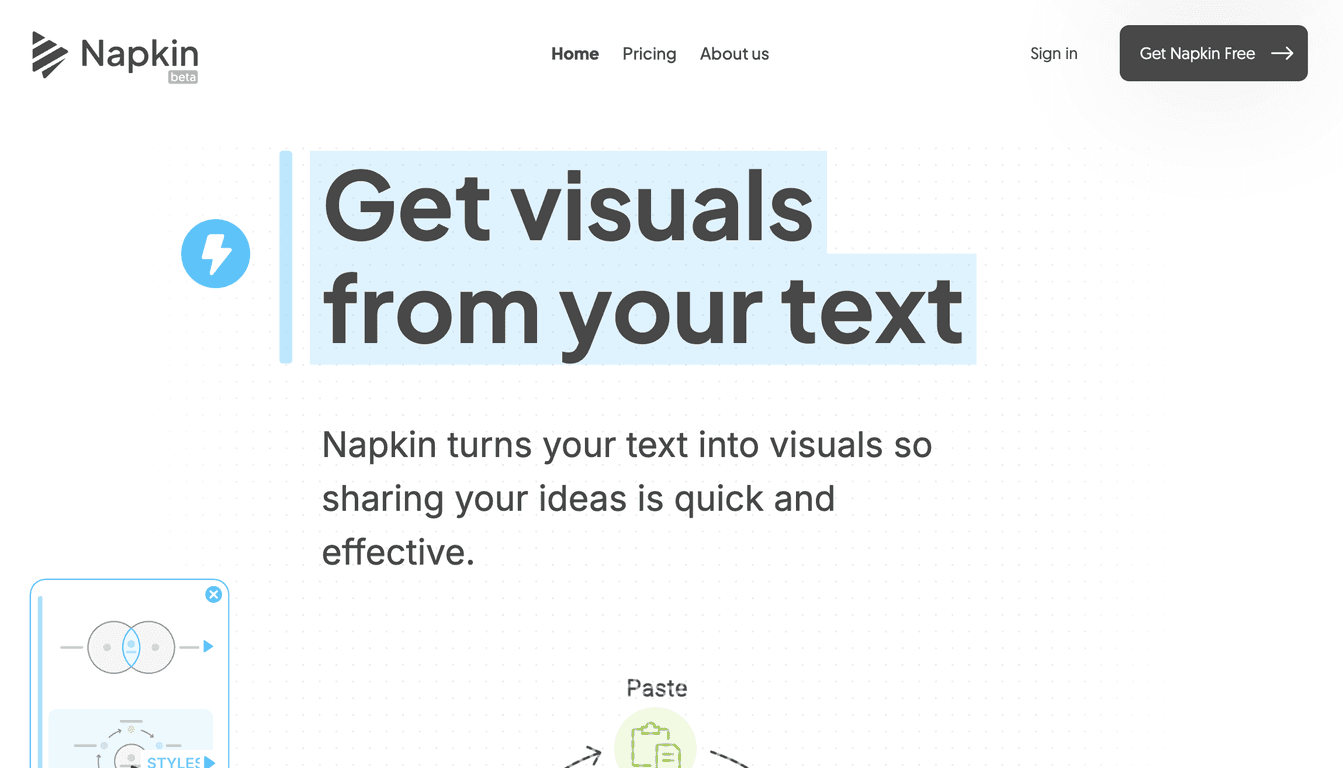 Napkin v1.2 - AI Tool For Charts