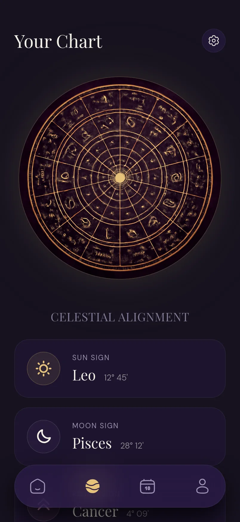 Astrology Mobile App Design Template