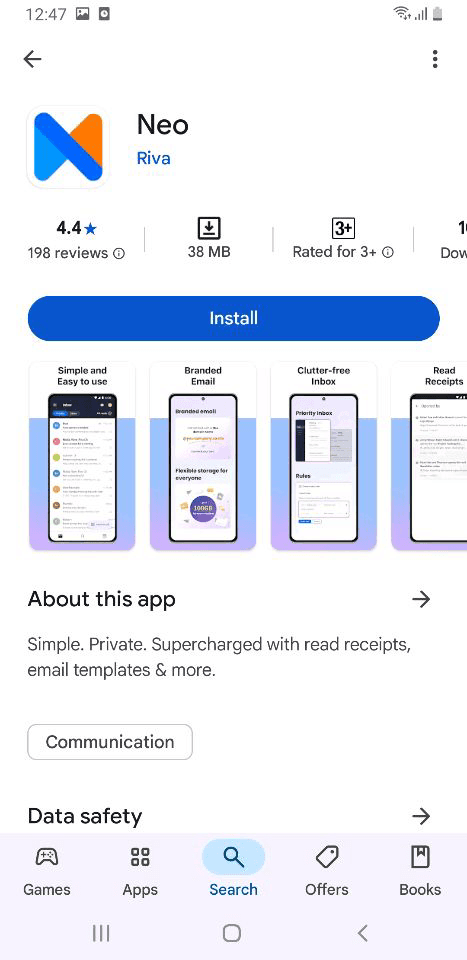 Set up Neo on your Android device