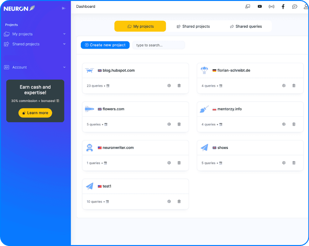 Features - NEURONwriter: Content Optimization & AI Visibility Platform