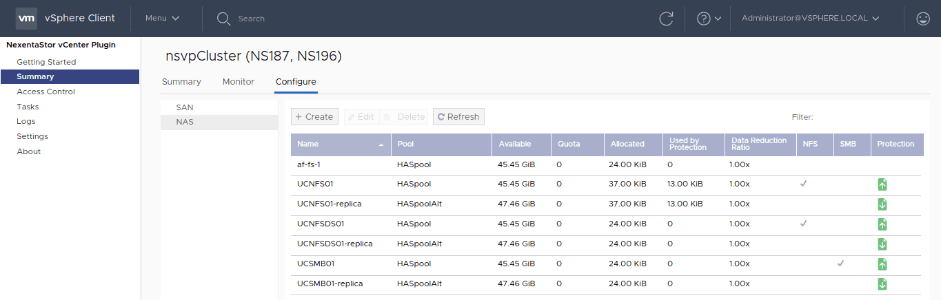 Nexenta - Managing File Systems