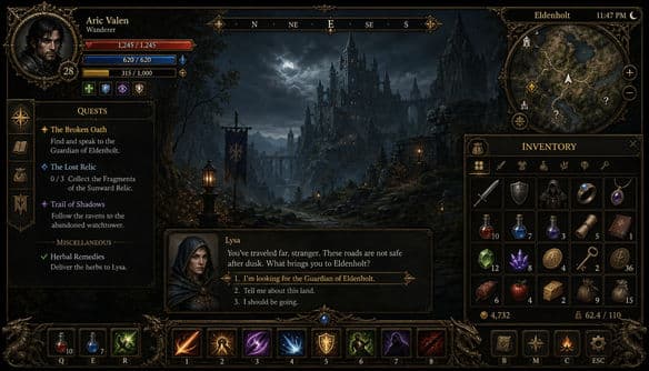 Game UI Mockup Generator