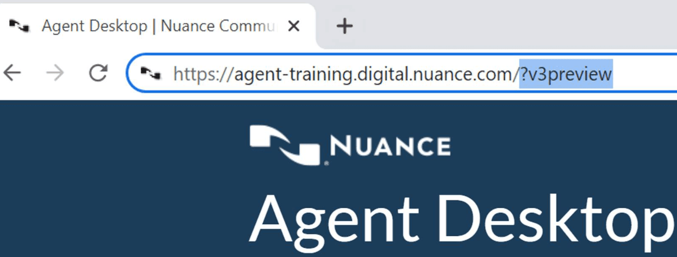 Agent Desktop UI and settings
