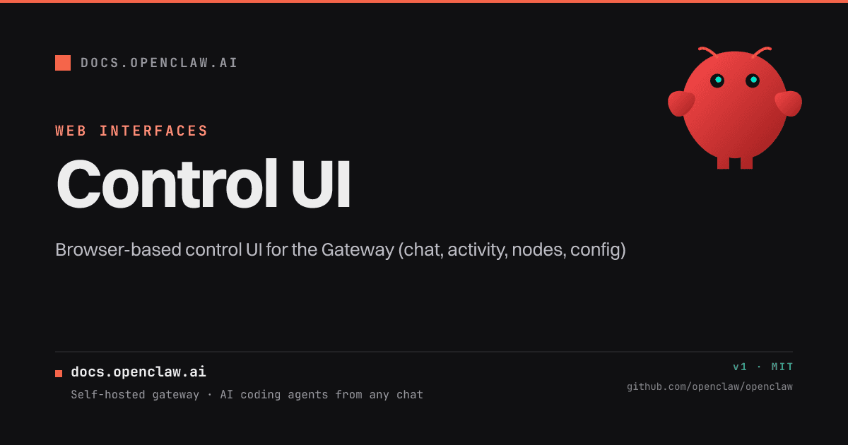 Control UI - OpenClaw
