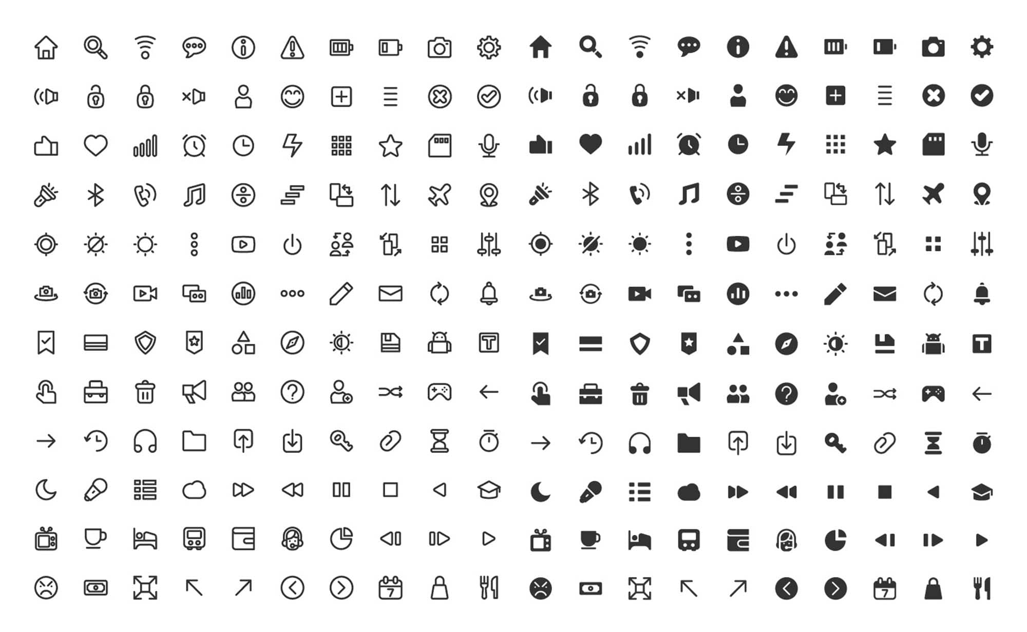 Free 120 UI Pack Icons Set (SVG, Ai)