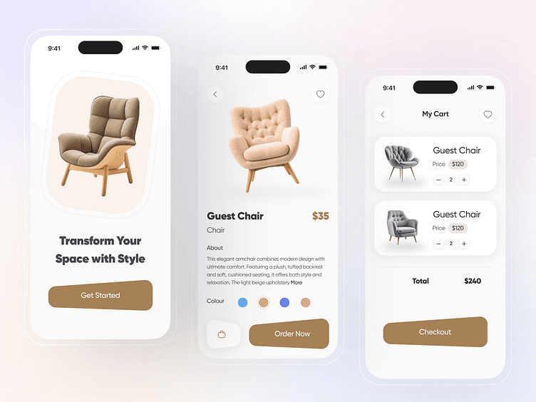 Furniture App UI Design – Transform Your Space with Style by Abdul Al Mamun on Dribbble