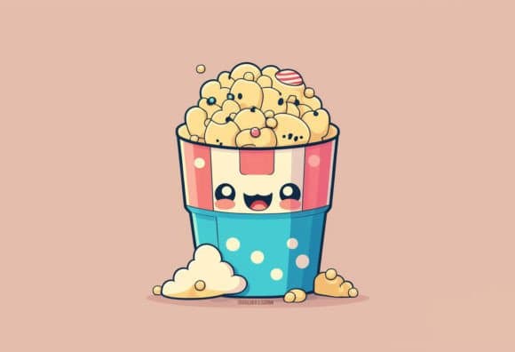 Popcorn Kawaii Graphic Graphic by Poster Boutique · Creative Fabrica