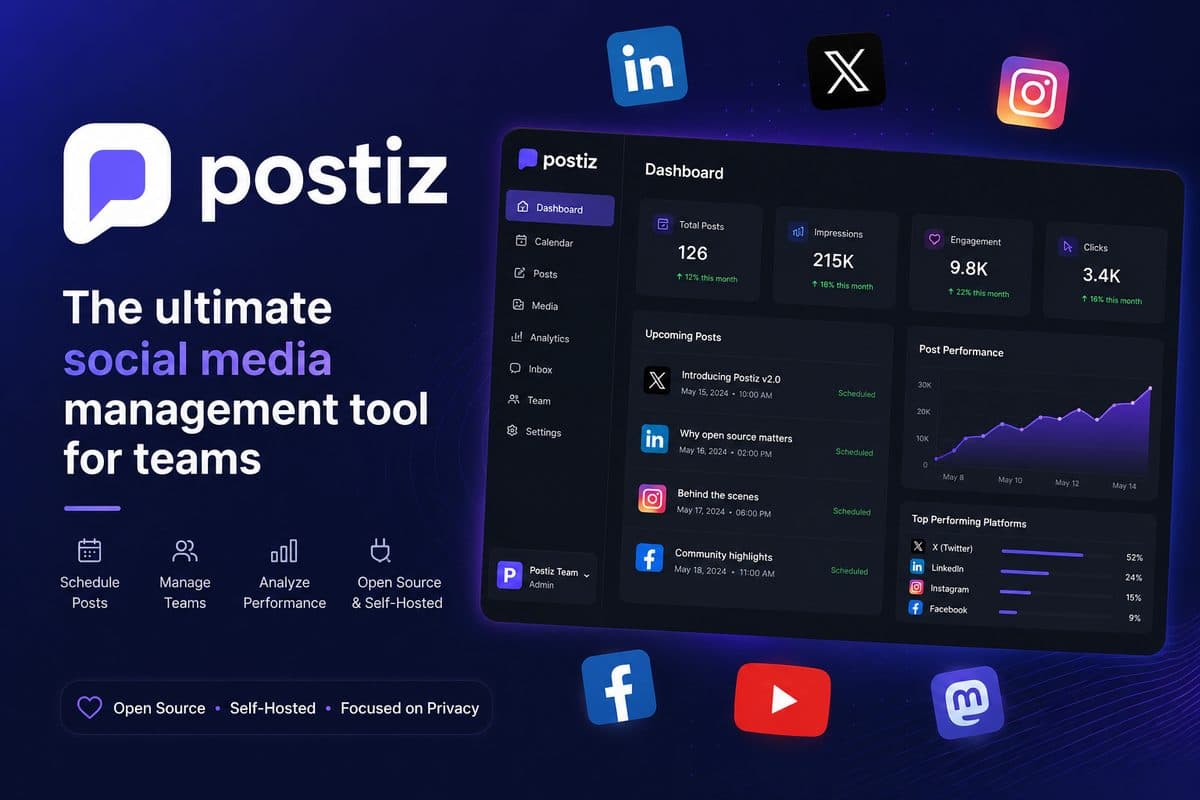 Postiz - Self-Hosted AI Social Media Scheduler