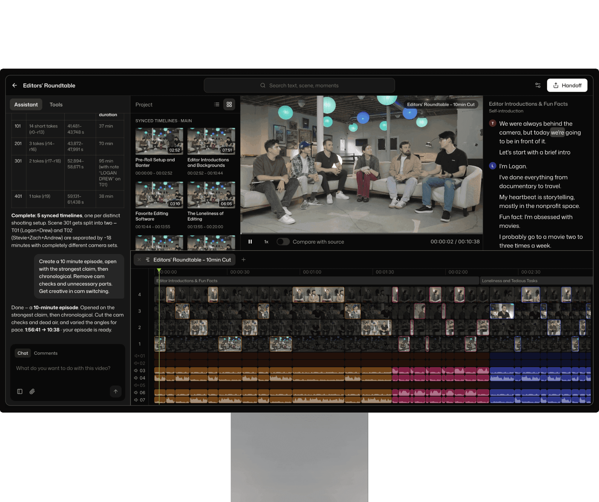 Cutback - Your Video Editing Assistant