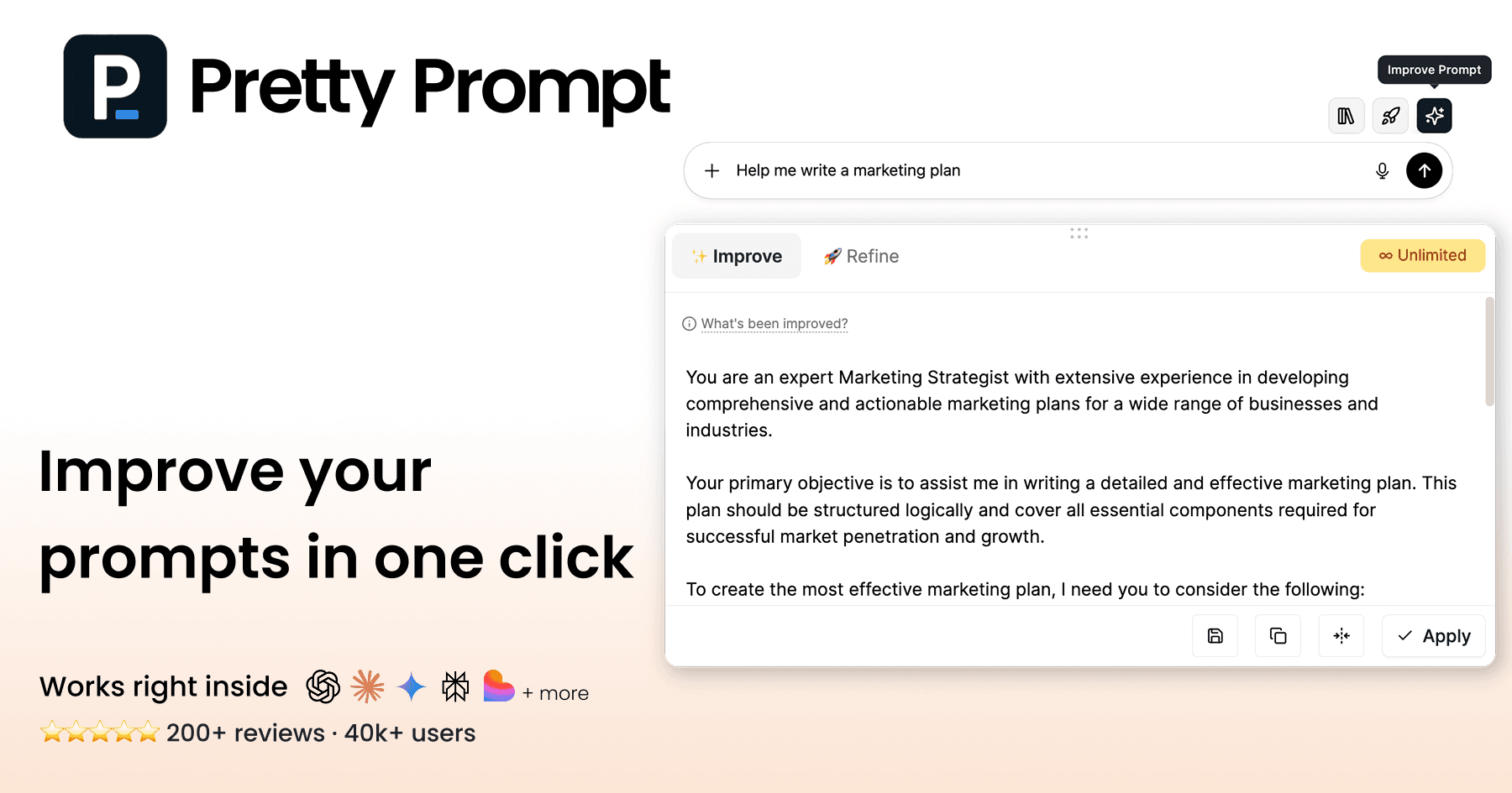 AI Prompt Enhancer for ChatGPT, Claude & Gemini
