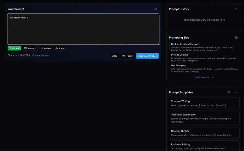 Promptize - AI Prompt Optimization Tool